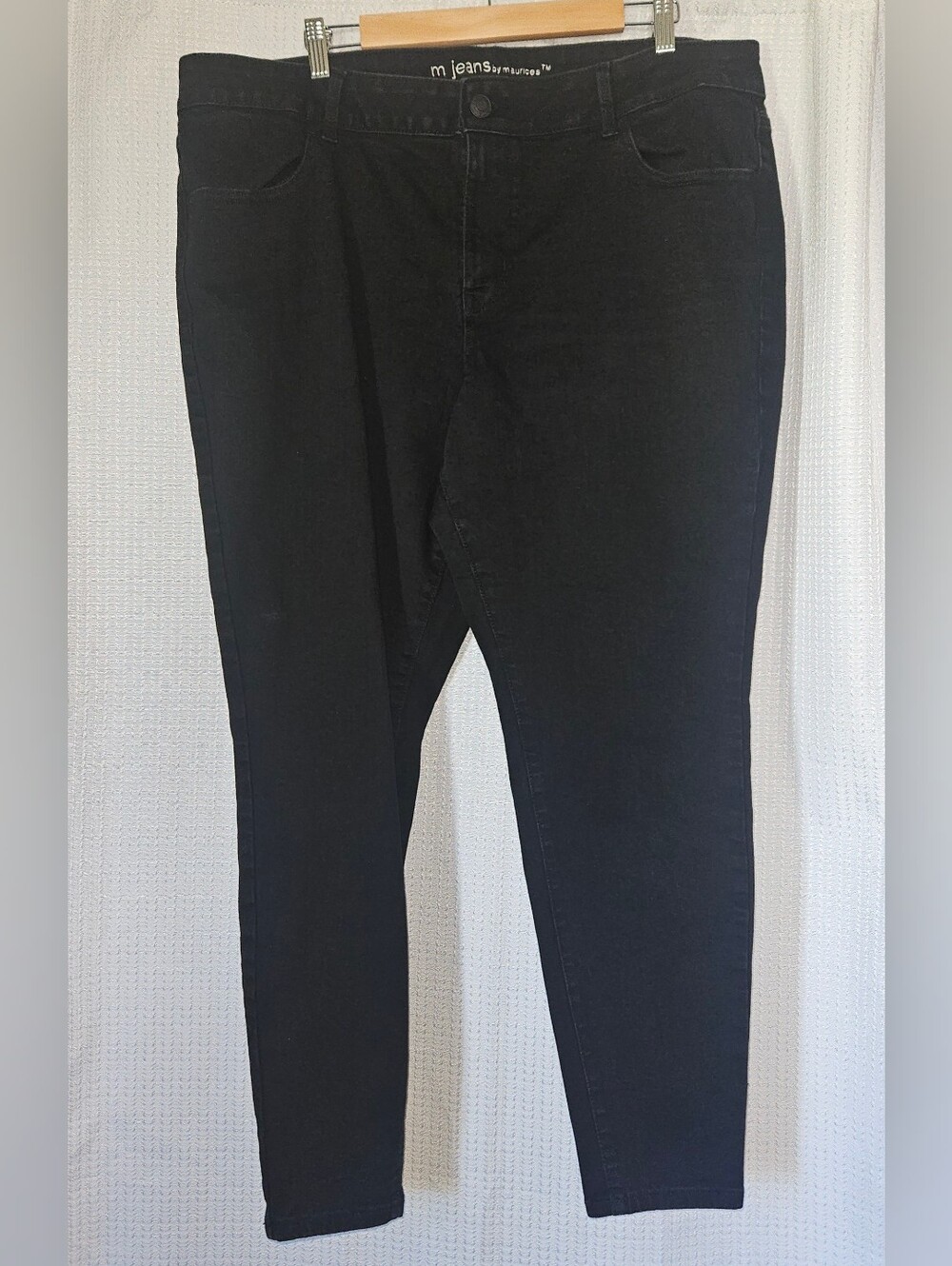 Maurices Womens Black Skinny Jeans Size 22W